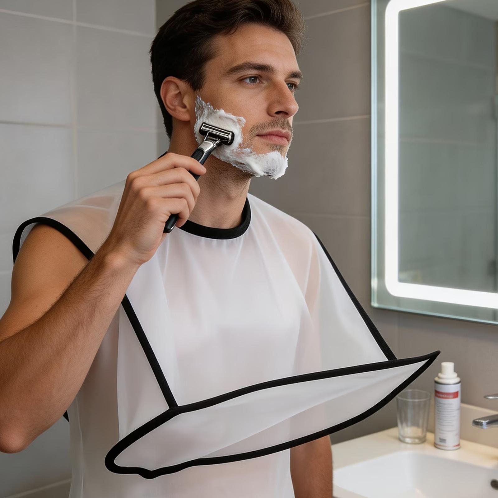 Men'S Grooming Tool - Grembiule Pieghevole per Barba, Bavaglino per