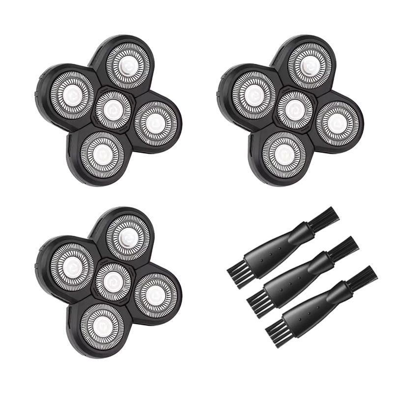 Electric Shaver Rotary - Testina Rotante a 5 Lame per
