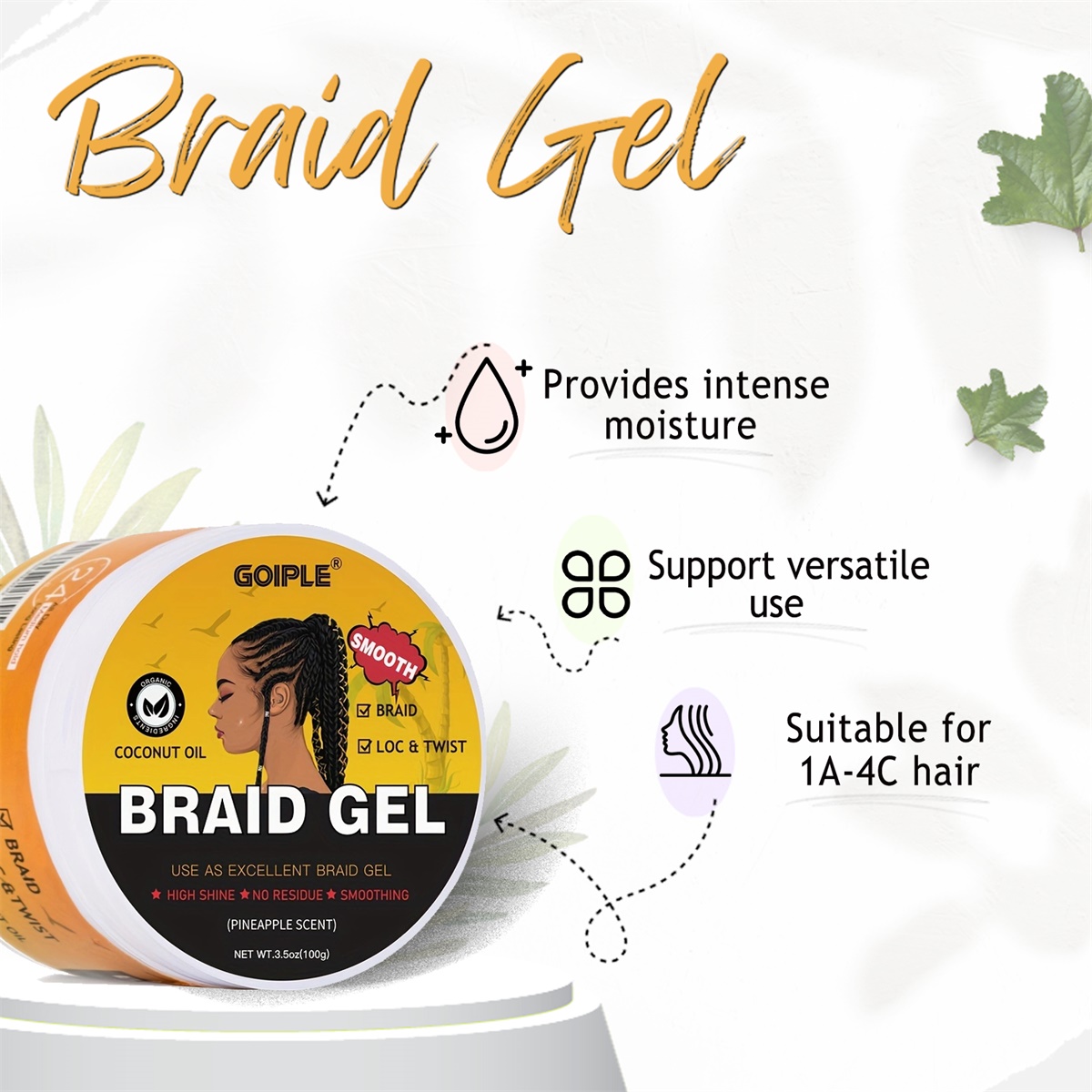 Gel per trecce effetto lucido, - Men'S Grooming Gel recensione e prezzo