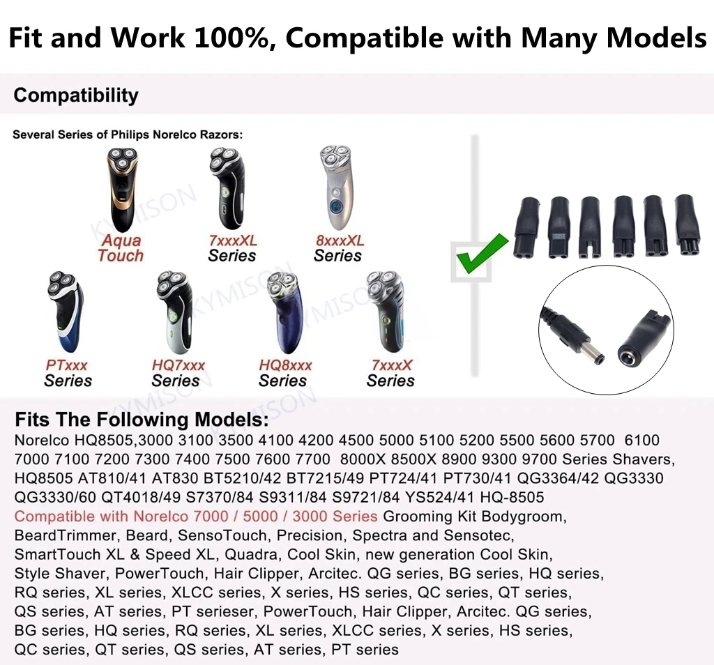 8 Cavi di Alimentazione di Ric - Electric Shaver Rotary recensione e prezzo