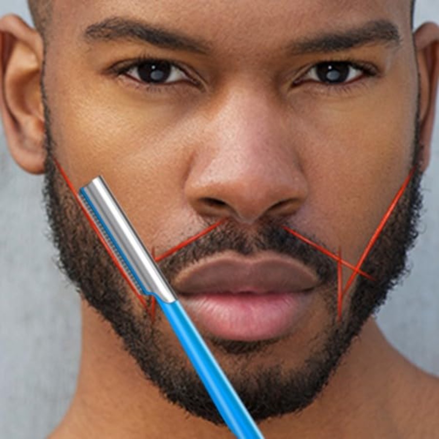 Rasoio per Modellare la Barba, - Men'S Grooming Eyebrow Shape recensione e prezzo