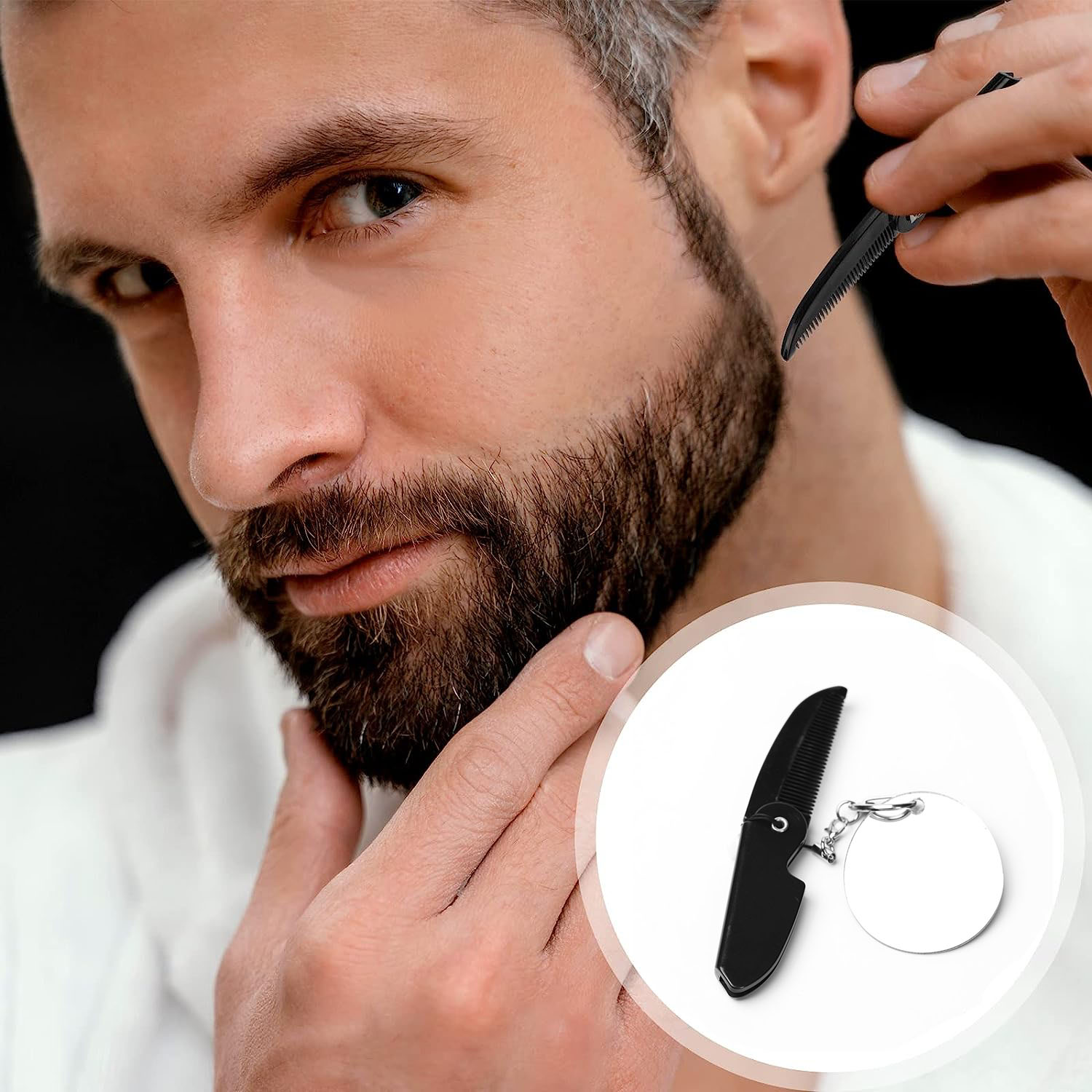 Pettine per barba pieghevole p - Men'S Grooming Tool recensione e prezzo