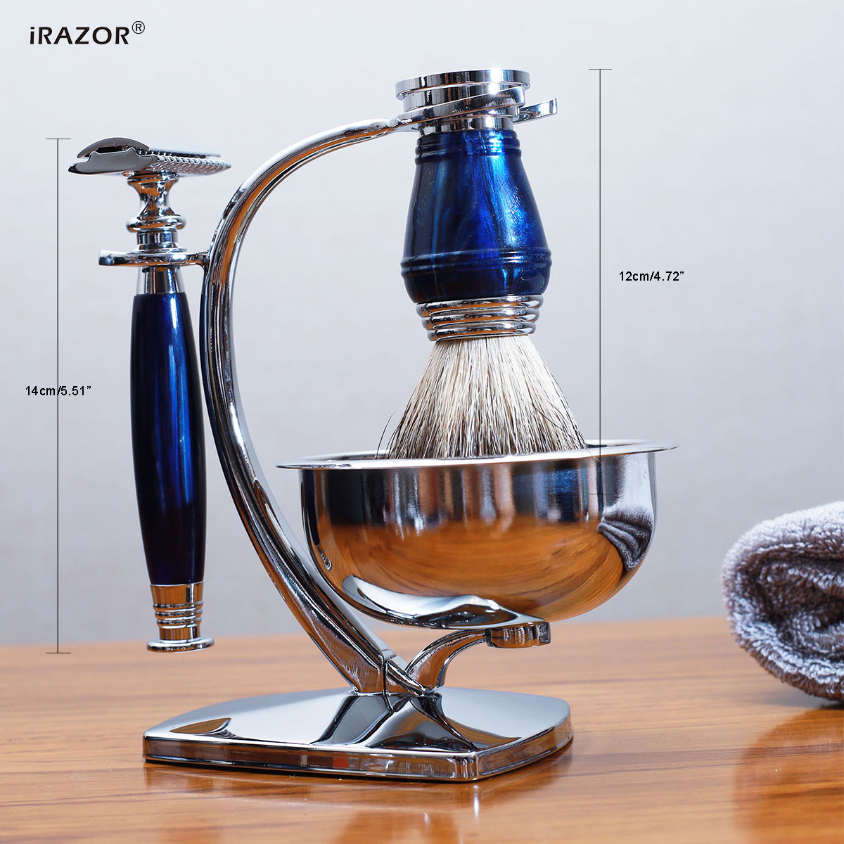 iRAZOR Royal Blue - Kit da Bar - Mens Grooming Kit Luxury recensione e prezzo