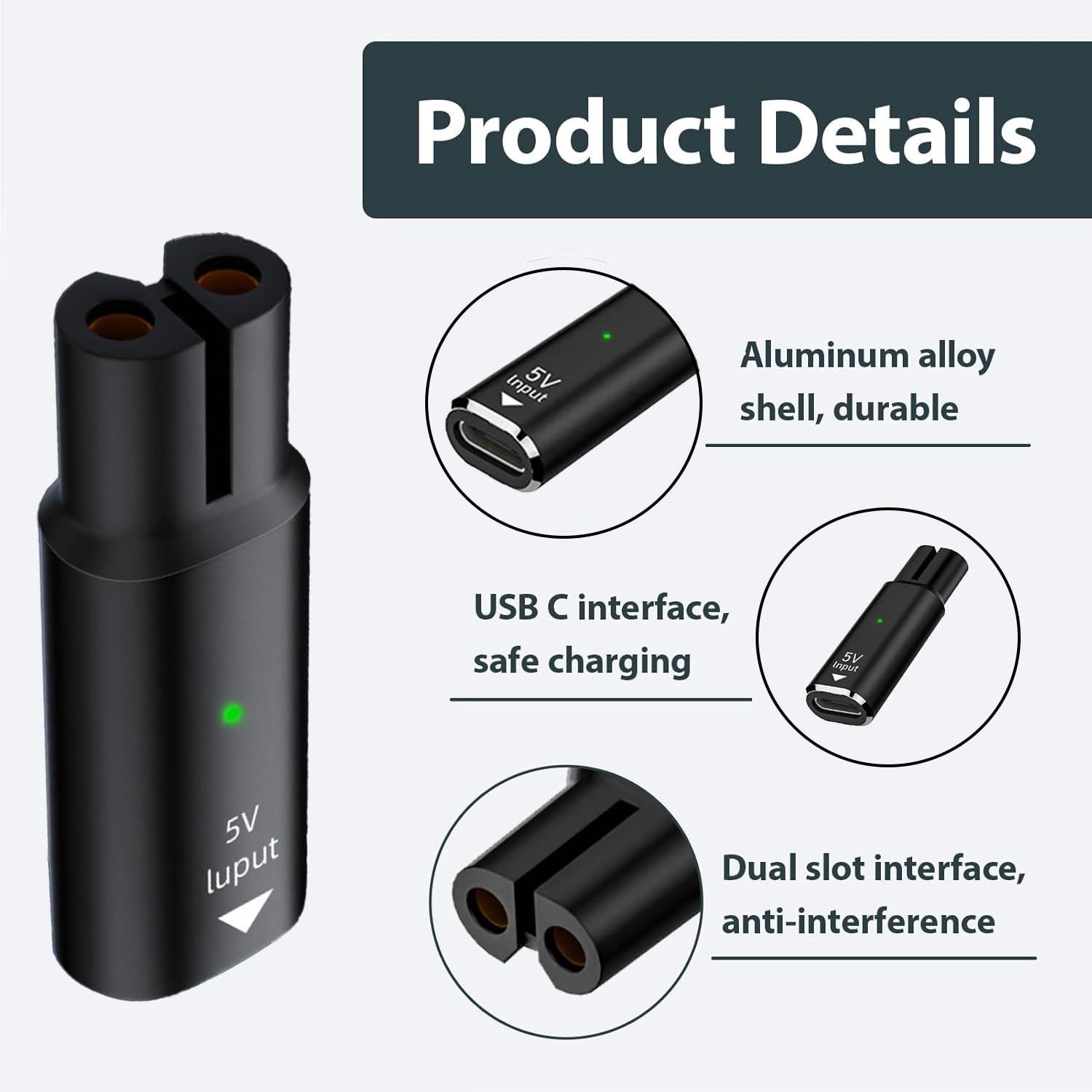 Adattatore di Ricarica USB Typ - Electric Shaver Rotary recensione e prezzo