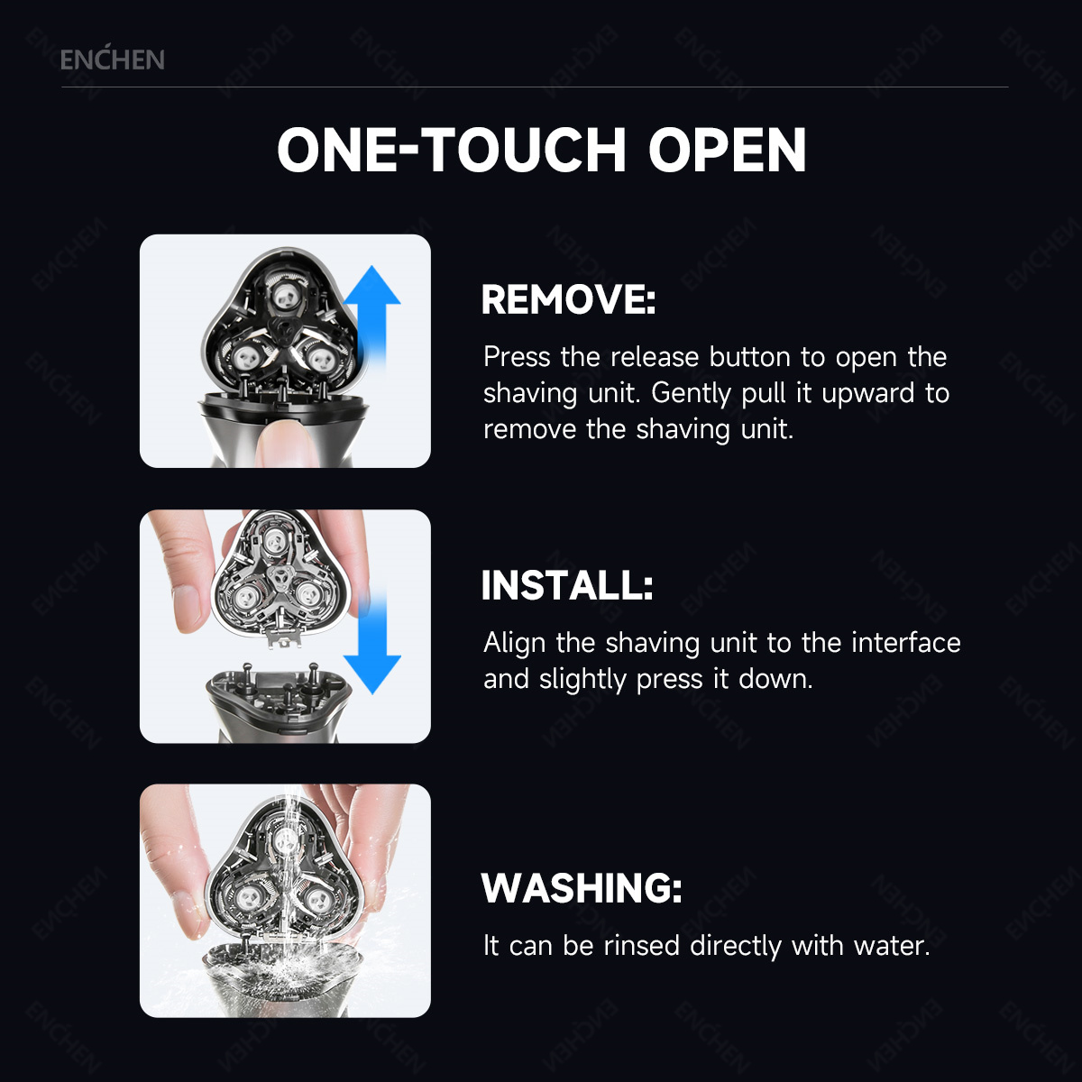 ENCHEN Blackstone's Testina di - Electric Shaver Rotary recensione e prezzo